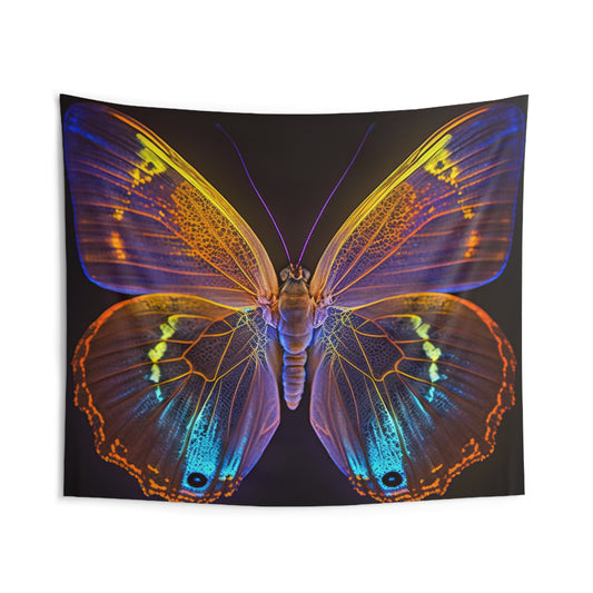 Indoor Wall Tapestries Neon Butterfly Flair 2