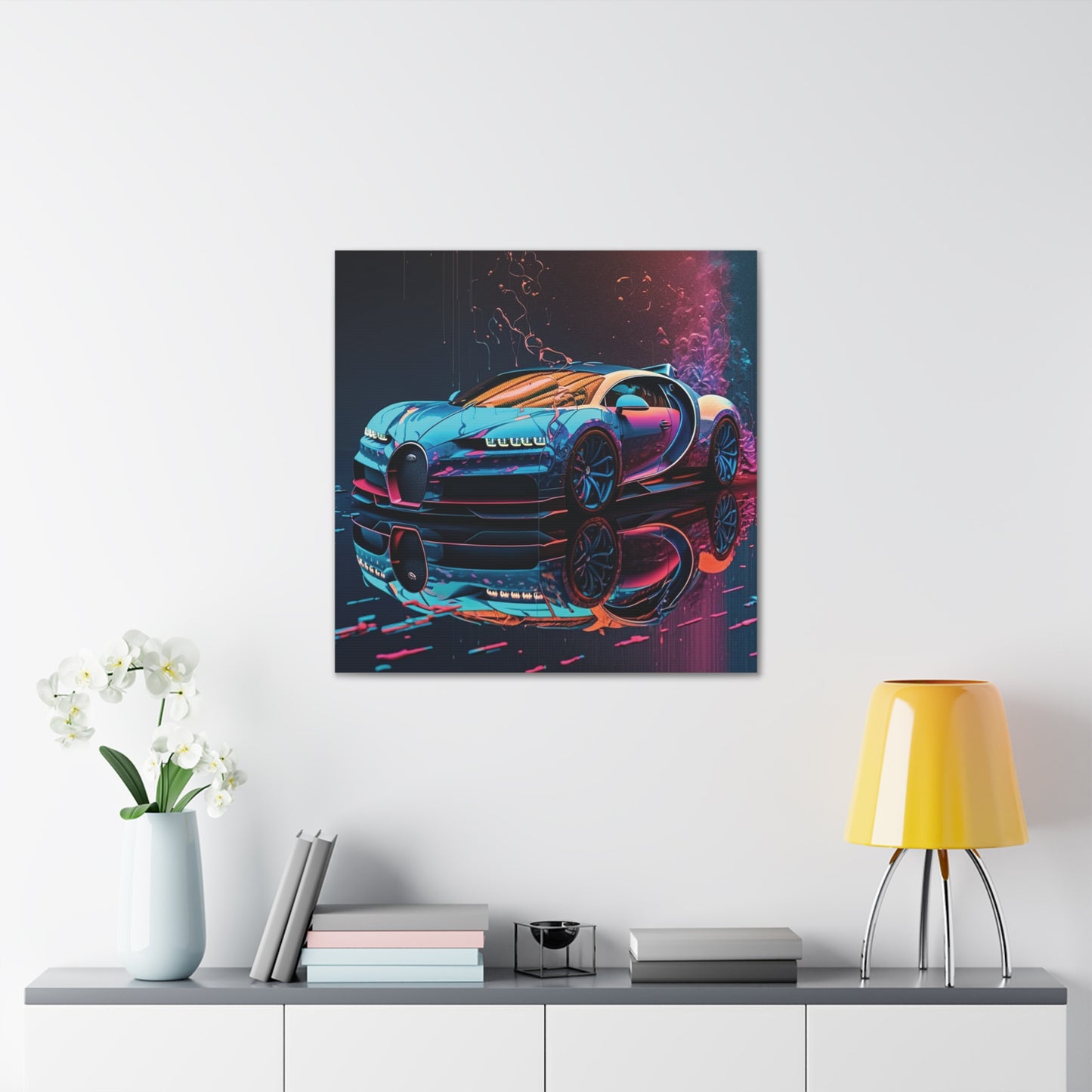 Canvas Gallery Wraps Bugatti Neon Chiron 4