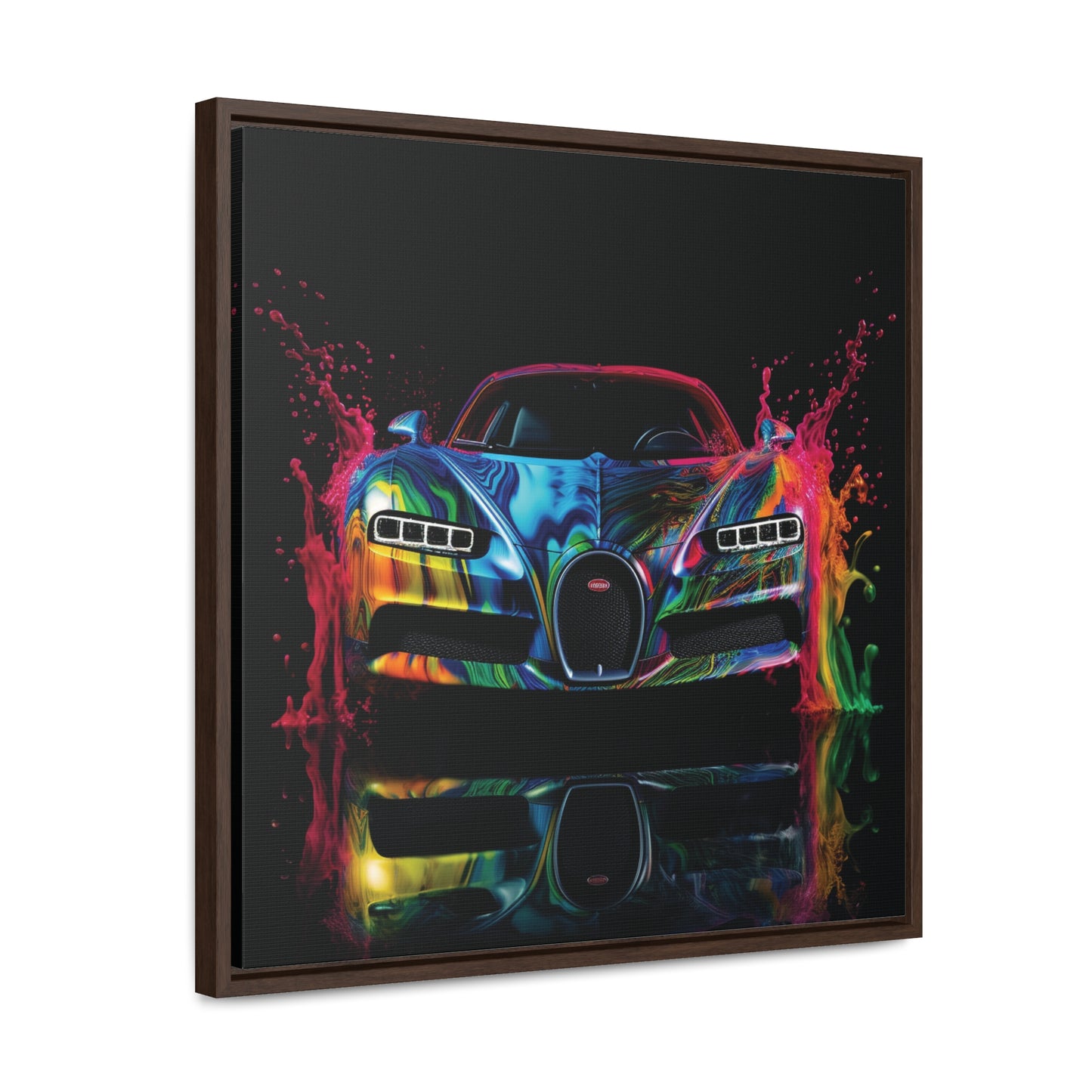Gallery Canvas Wraps, Square Frame Bugatti Water 4