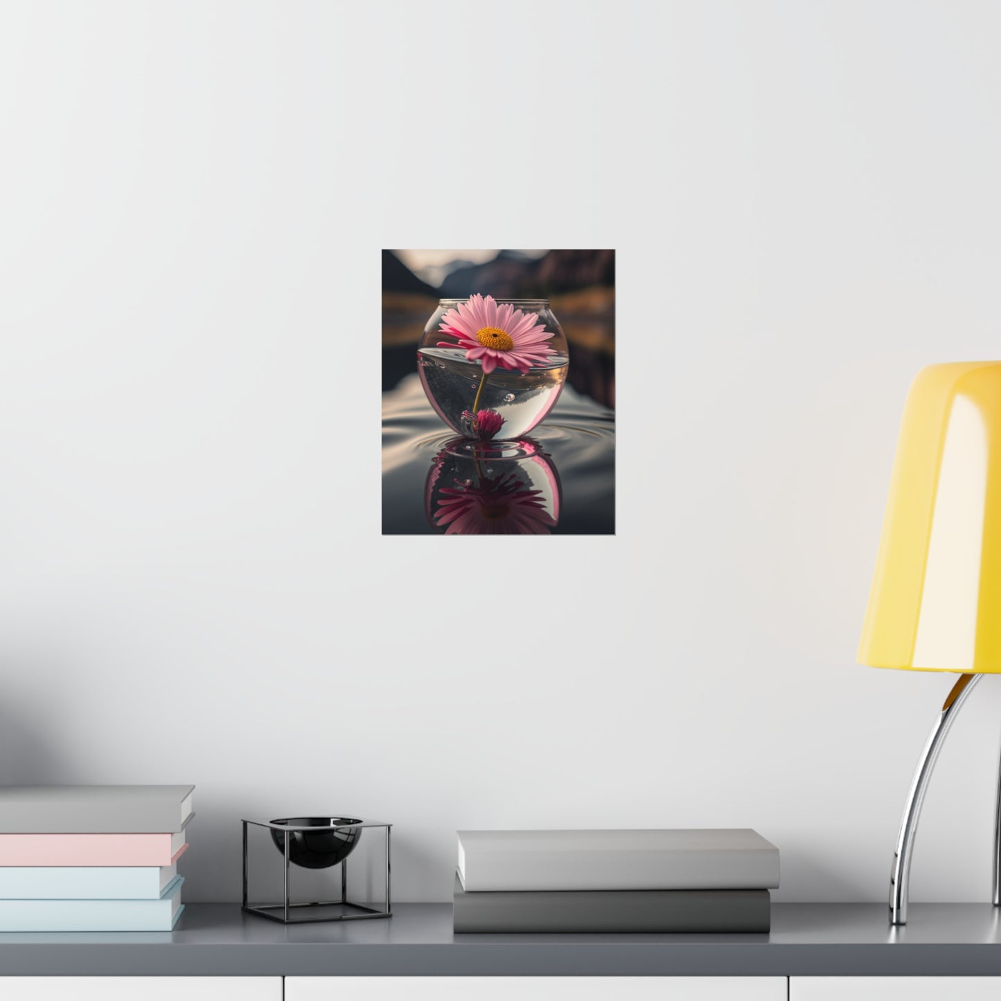 Premium Matte Vertical Posters Daisy in a vase 2