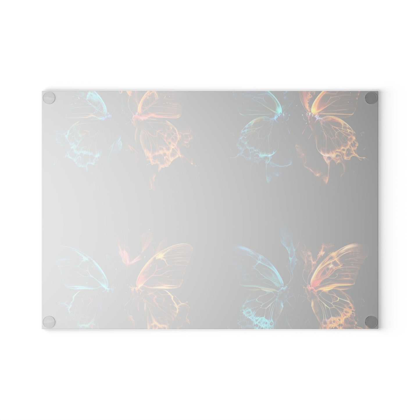 Glass Cutting Board Kiss Neon Butterfly 5