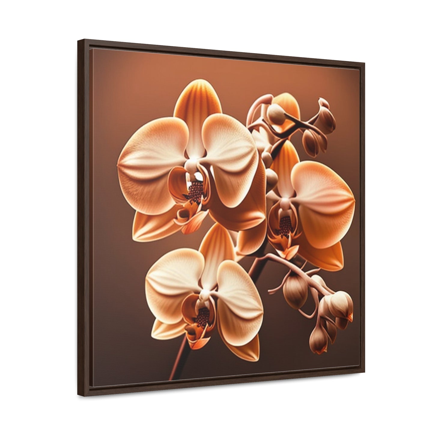 Gallery Canvas Wraps, Square Frame orchid pedals 3