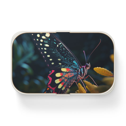 Bento Lunch Box Hyper Colorful Butterfly Macro 2