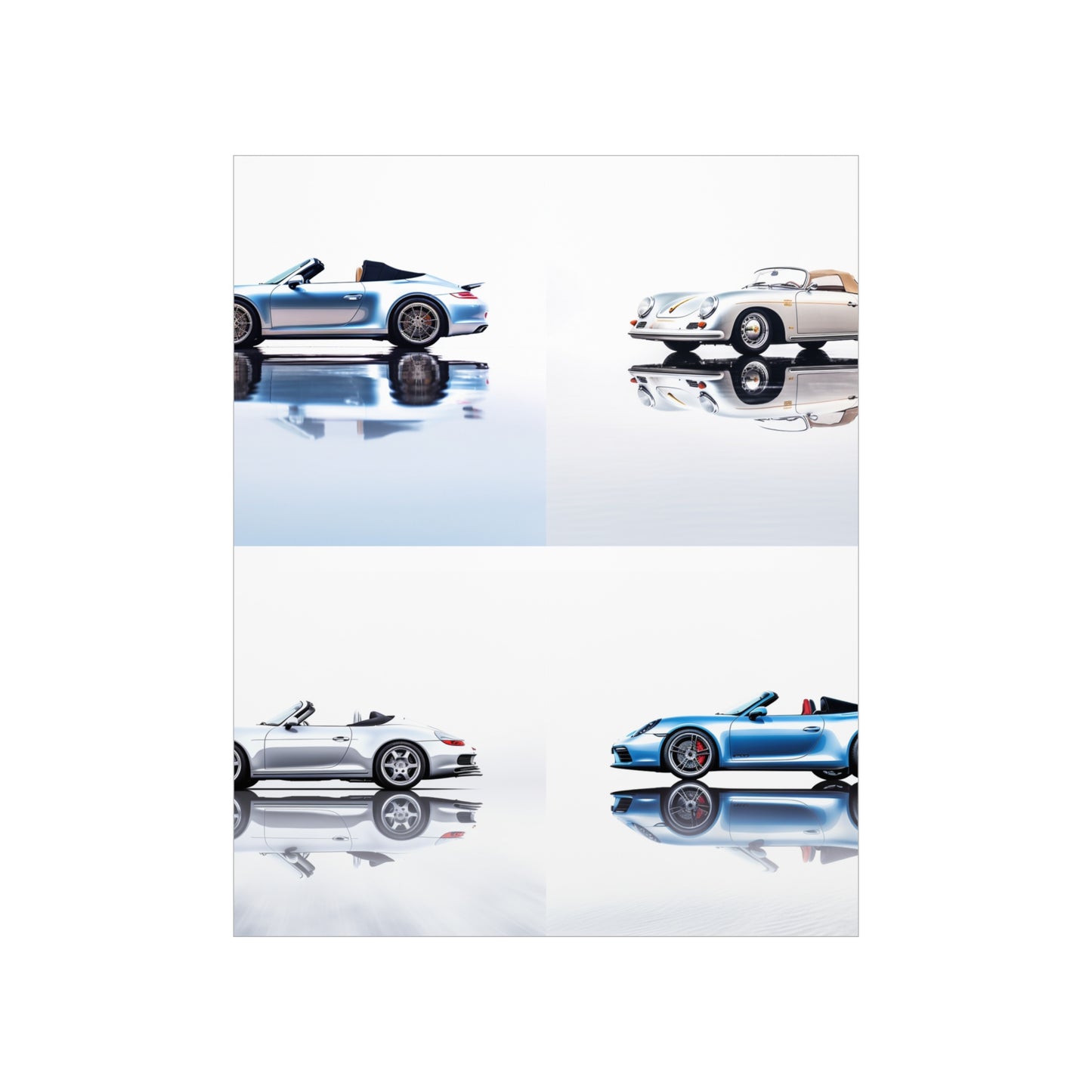 Premium Matte Vertical Posters 911 Speedster on water 5