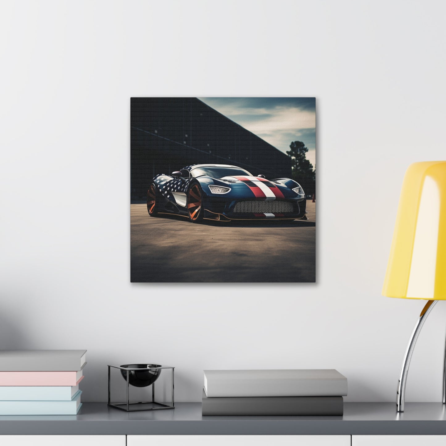 Canvas Gallery Wraps Bugatti Flag American 2