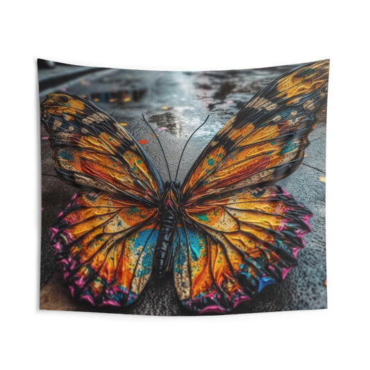 Indoor Wall Tapestries Liquid Street Butterfly 1