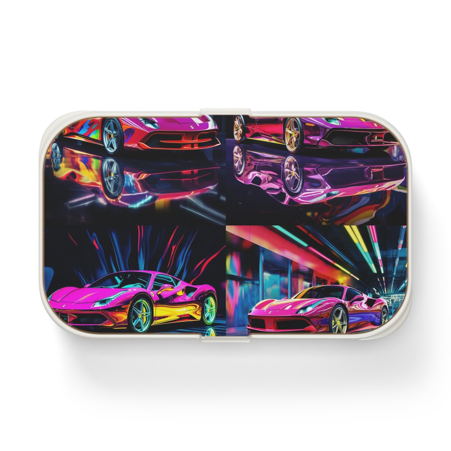 Bento Lunch Box Pink Macro Ferrari 5