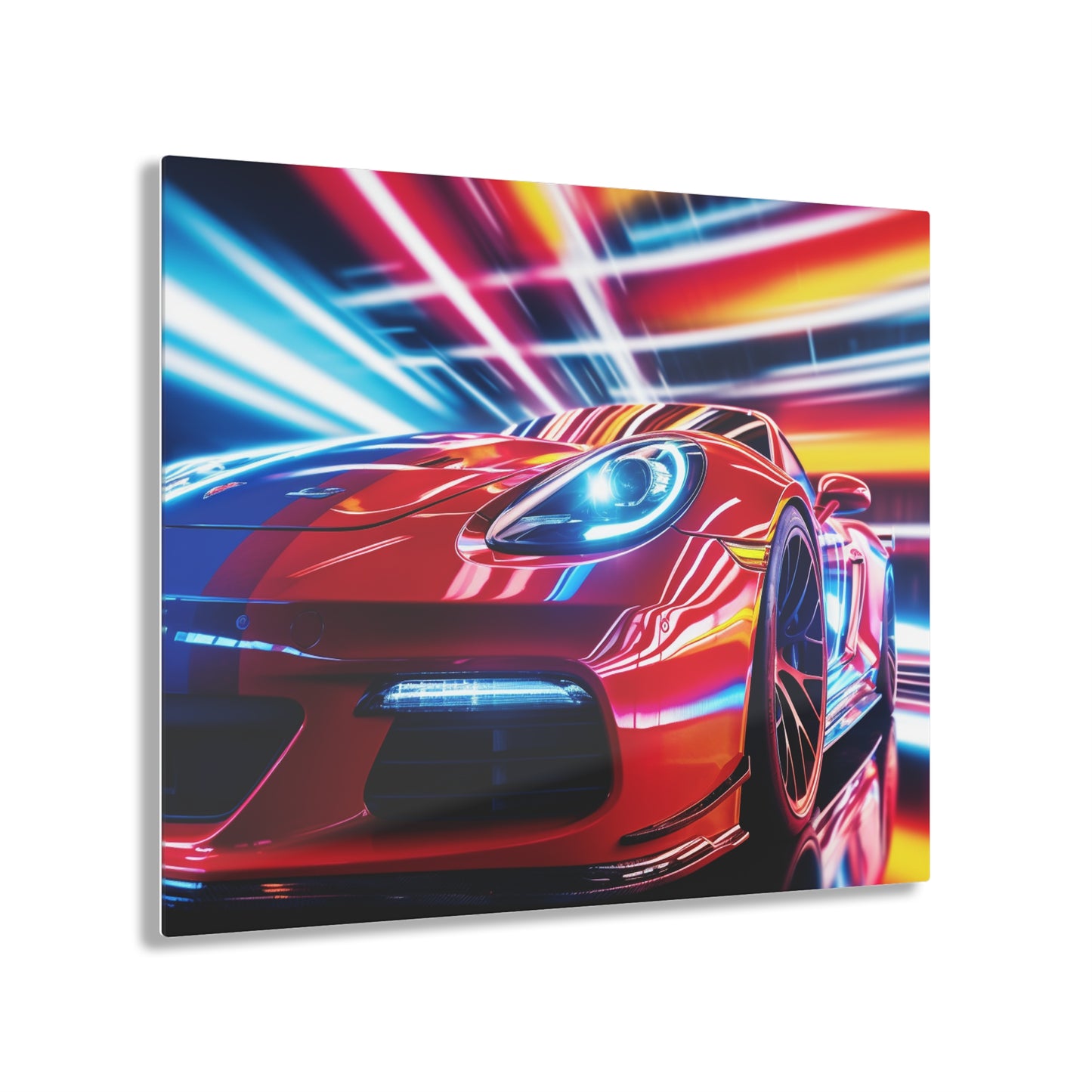 Acrylic Prints Macro Flag Ferrari 1