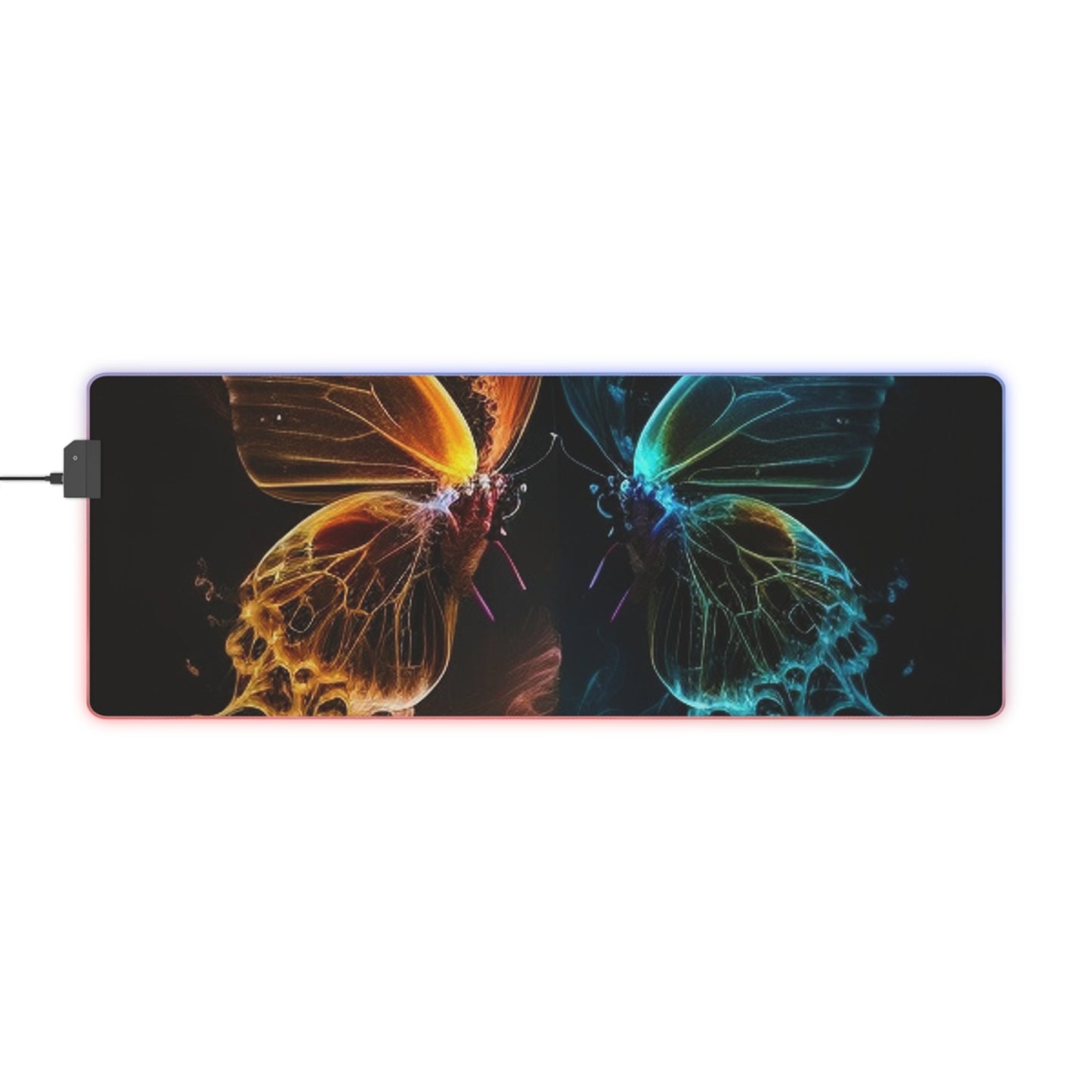 LED Gaming Mouse Pad Kiss Neon Butterfly 1