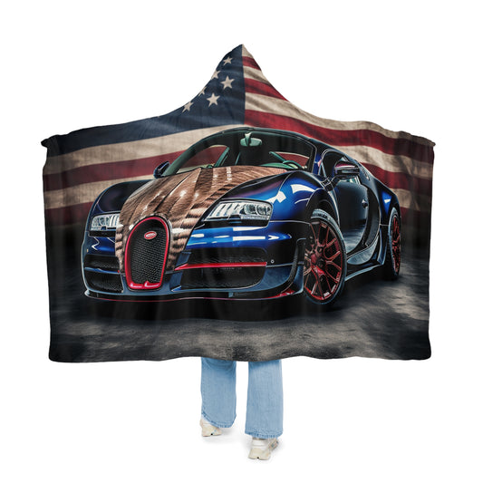 Snuggle Hooded Blanket Bugatti American Flag 4