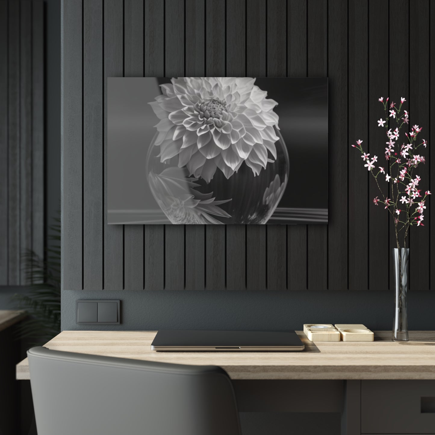 Acrylic Prints White Dahlia 1