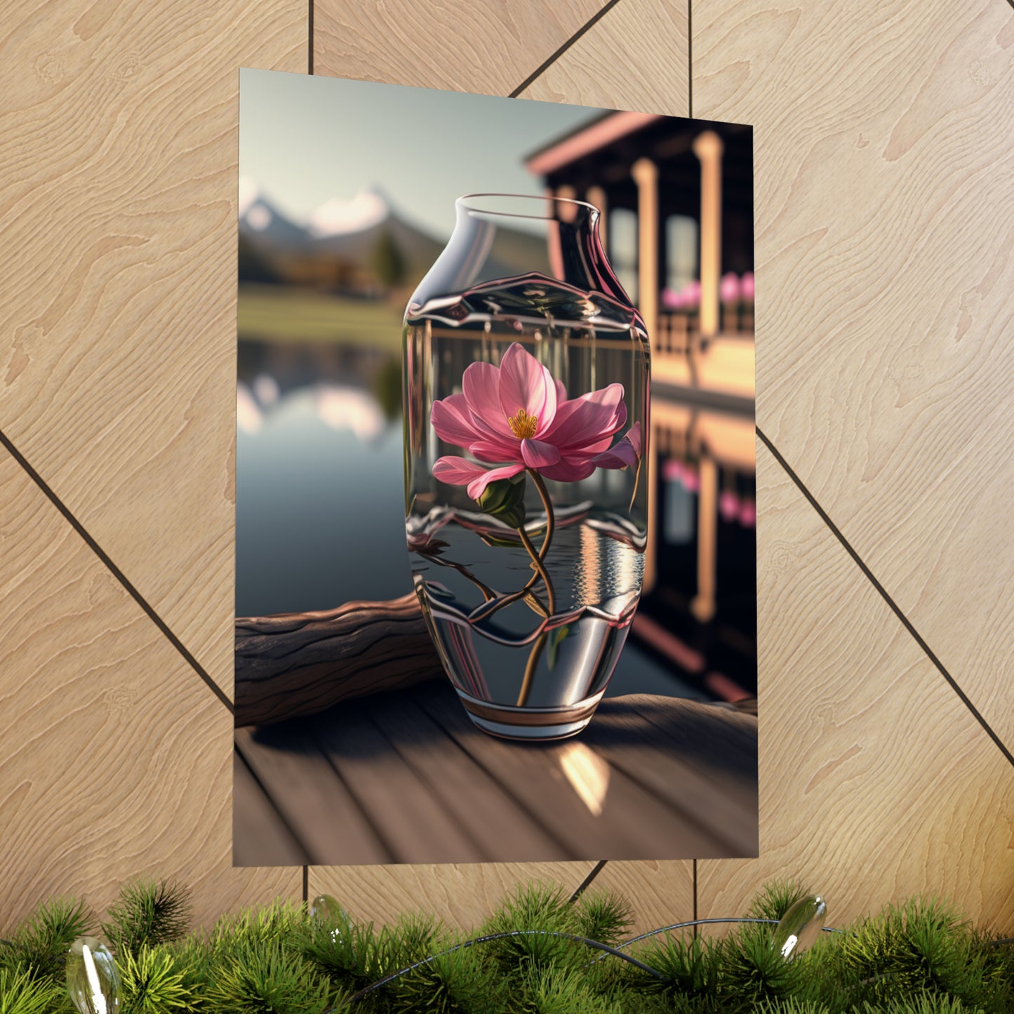 Premium Matte Vertical Posters Pink Magnolia 1