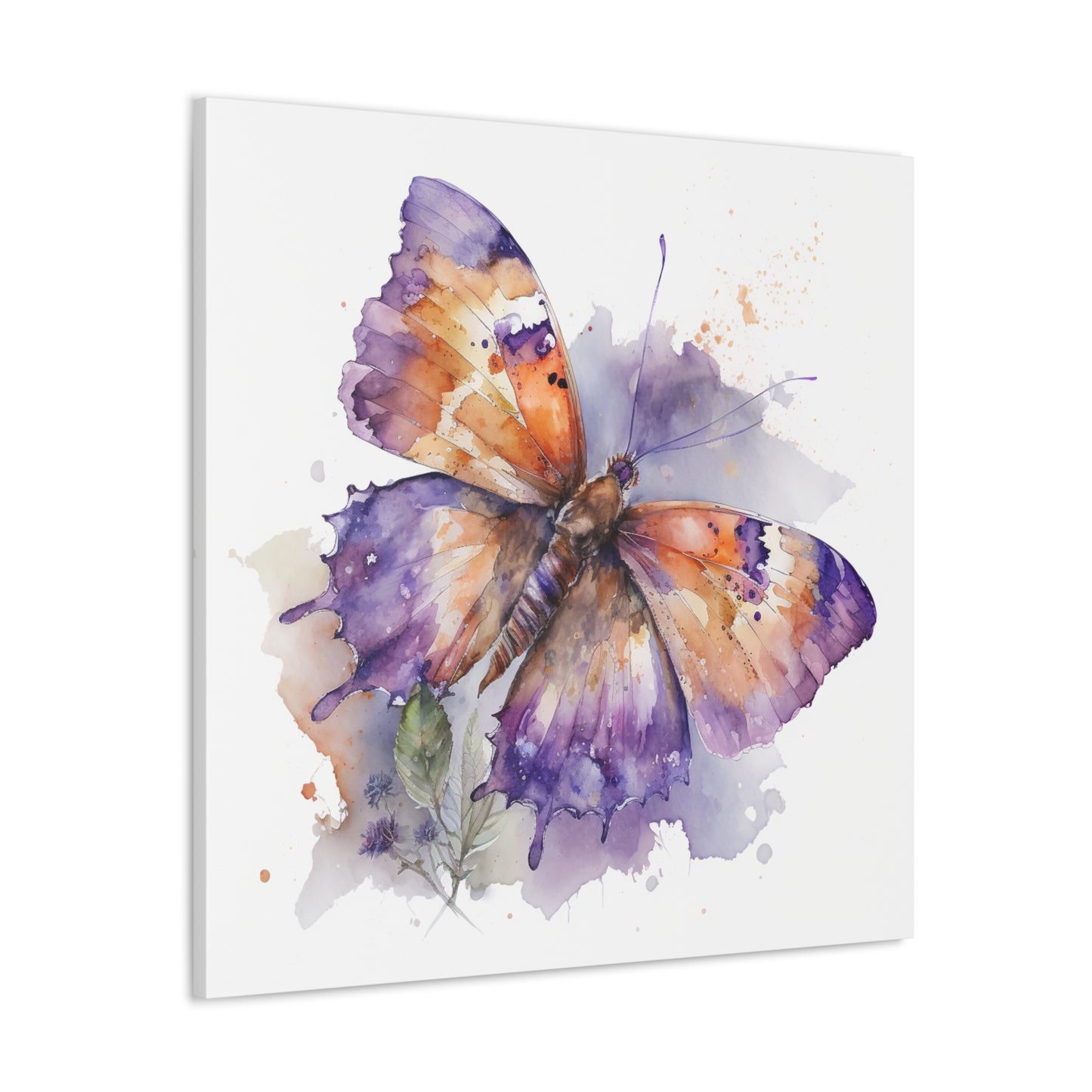 Canvas Gallery Wraps MerlinRose Watercolor Butterfly 1