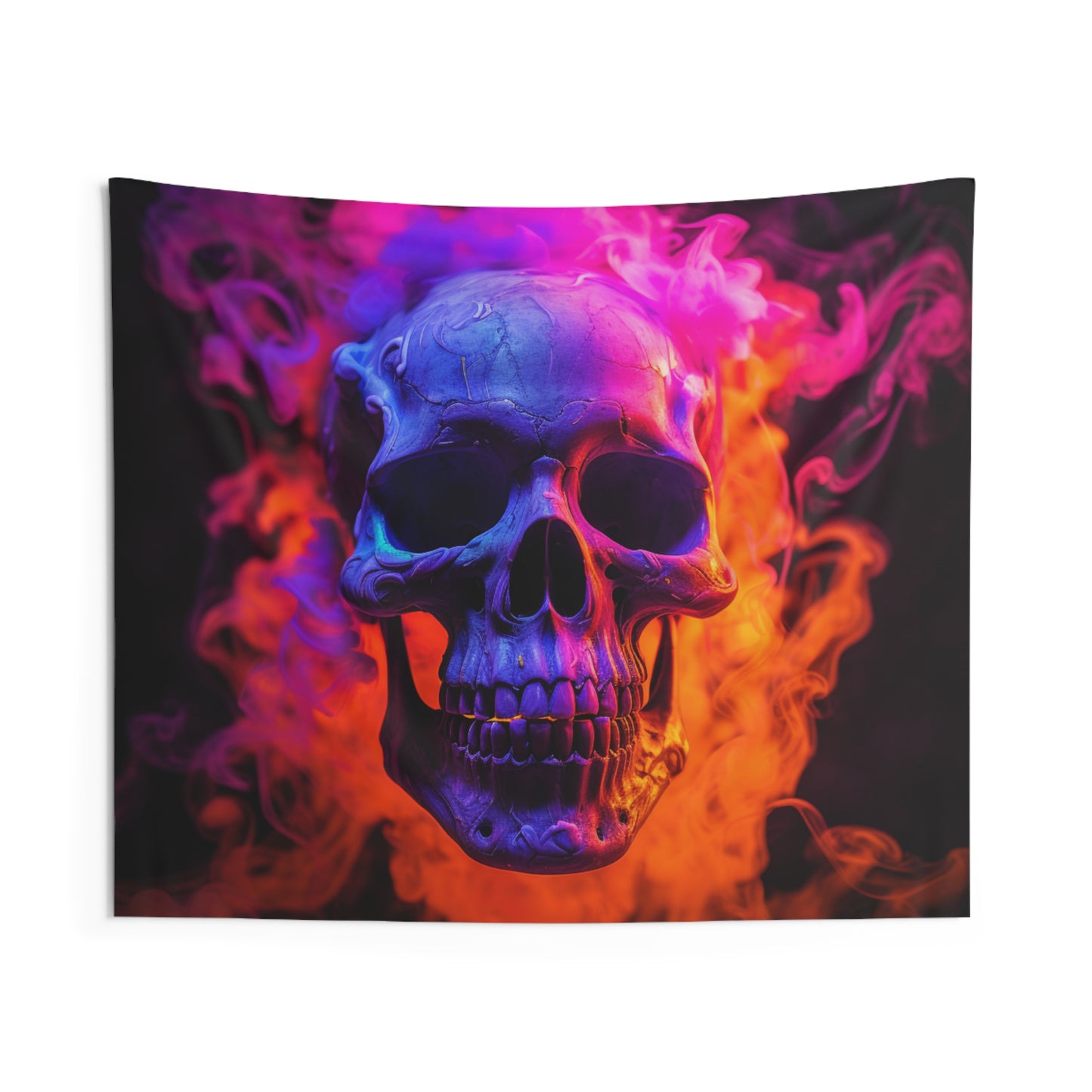 Indoor Wall Tapestries Macro Skull 4