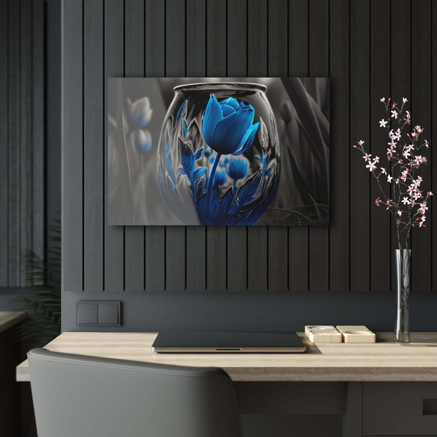 Acrylic Prints Tulip Blue 2