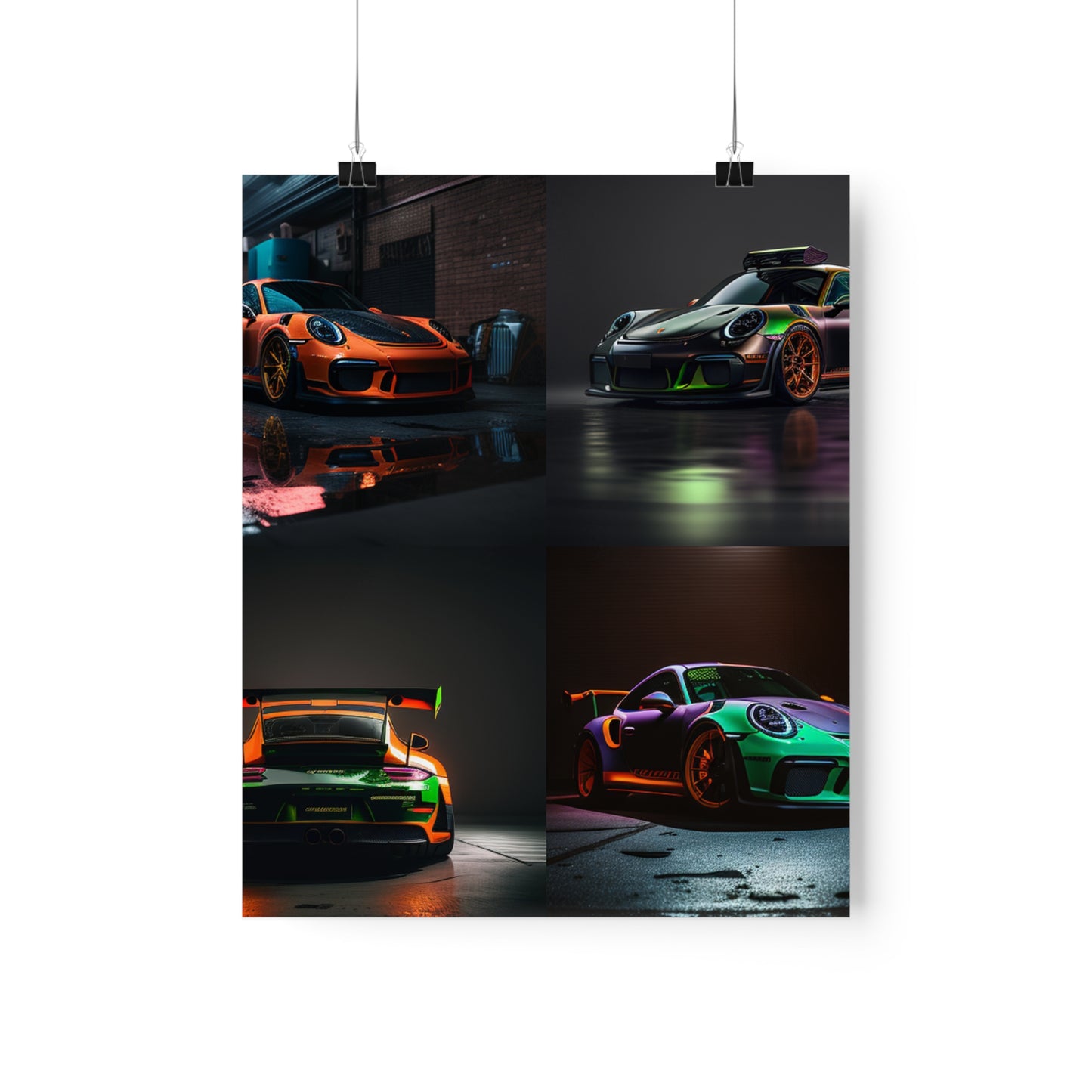 Premium Matte Vertical Posters Porsche Color 5