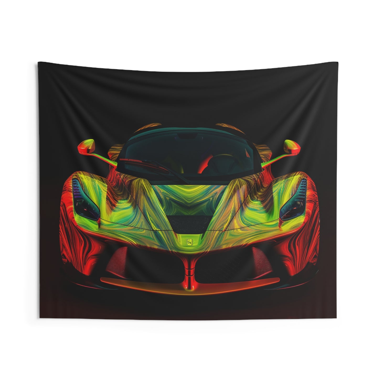 Indoor Wall Tapestries Ferrari Neon 1