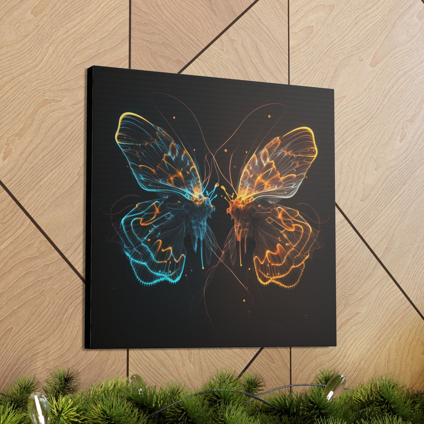 Canvas Gallery Wraps Neon Glo Butterfly 1