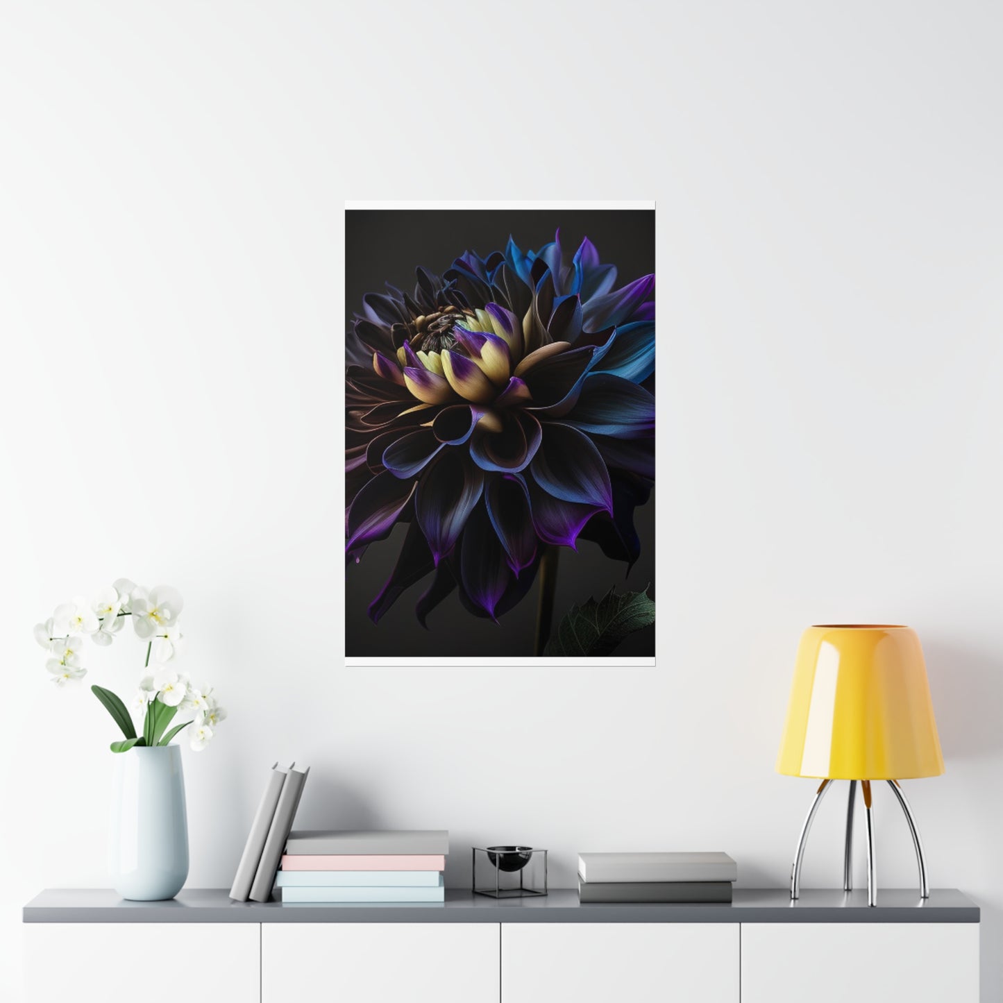 Premium Matte Vertical Posters Dahlia Purple 1