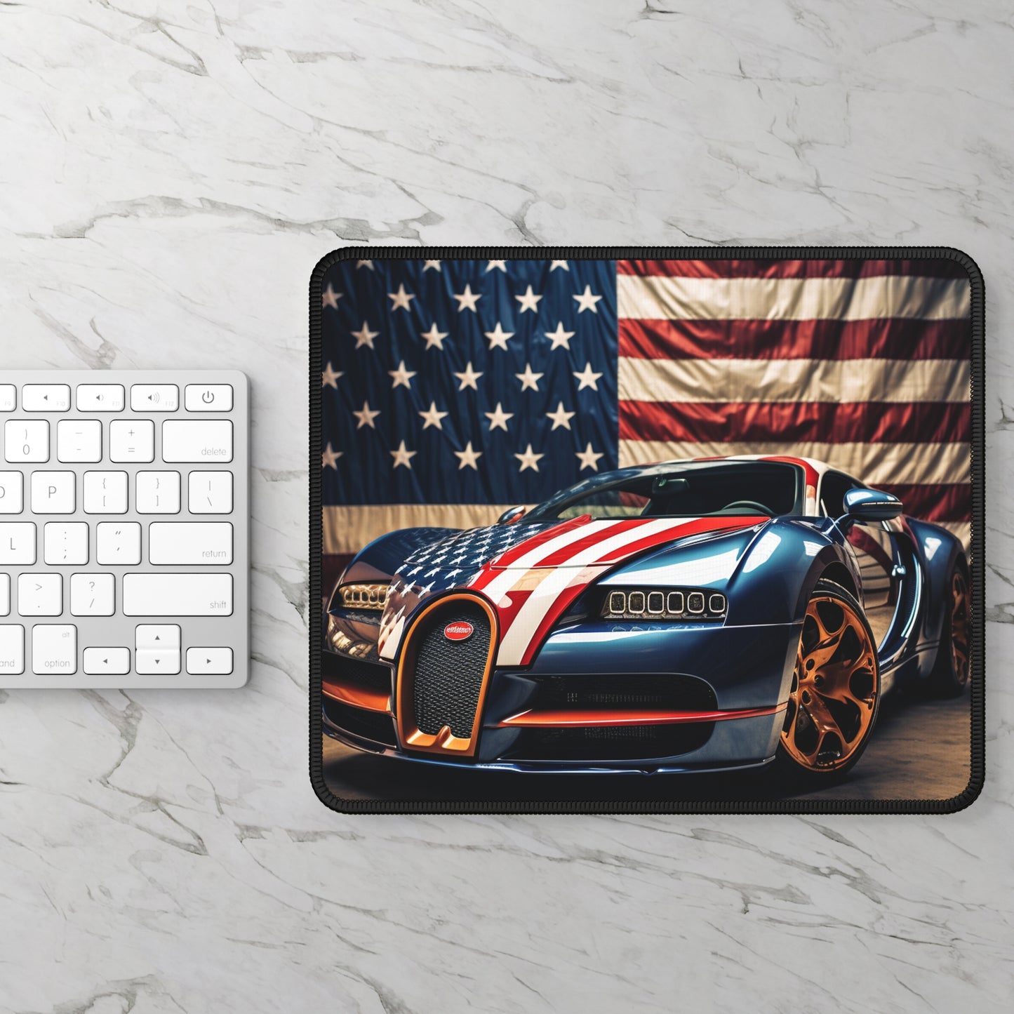 Gaming Mouse Pad  Bugatti Flag American 4