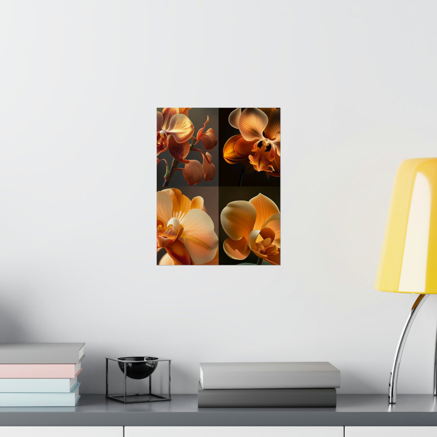 Premium Matte Vertical Posters Orange Orchid 5