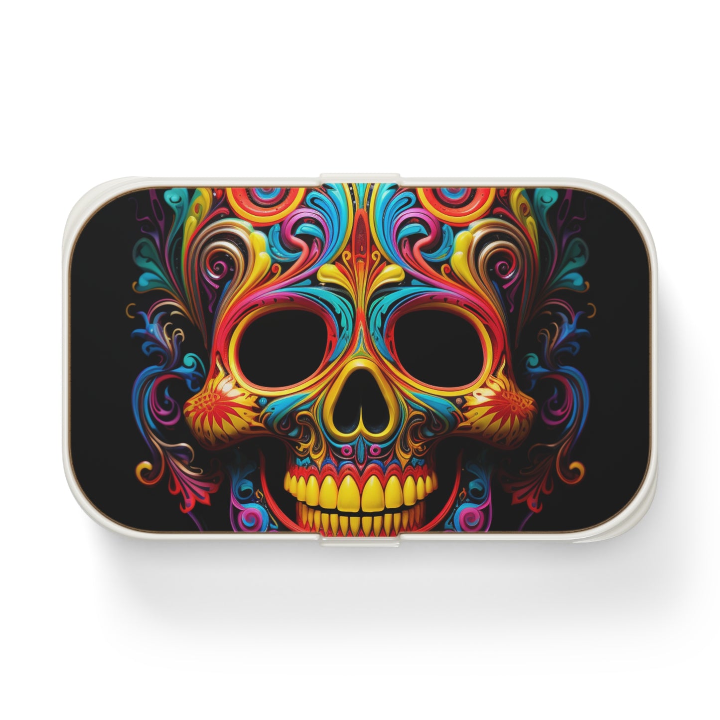 Bento Lunch Box Macro Skull Color 1