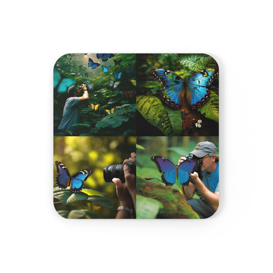 Corkwood Coaster Set Jungle Butterfly 5