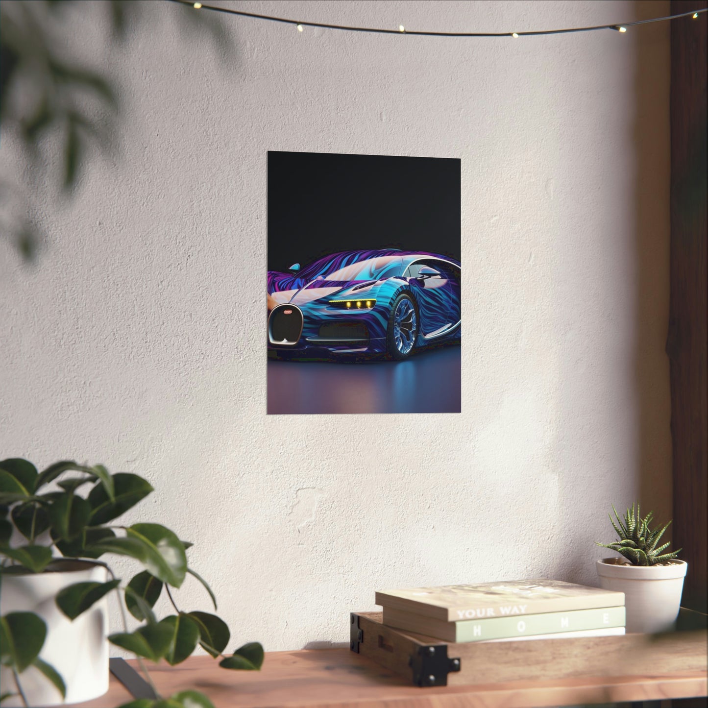 Premium Matte Vertical Posters Bugatti Abstract Flair 3