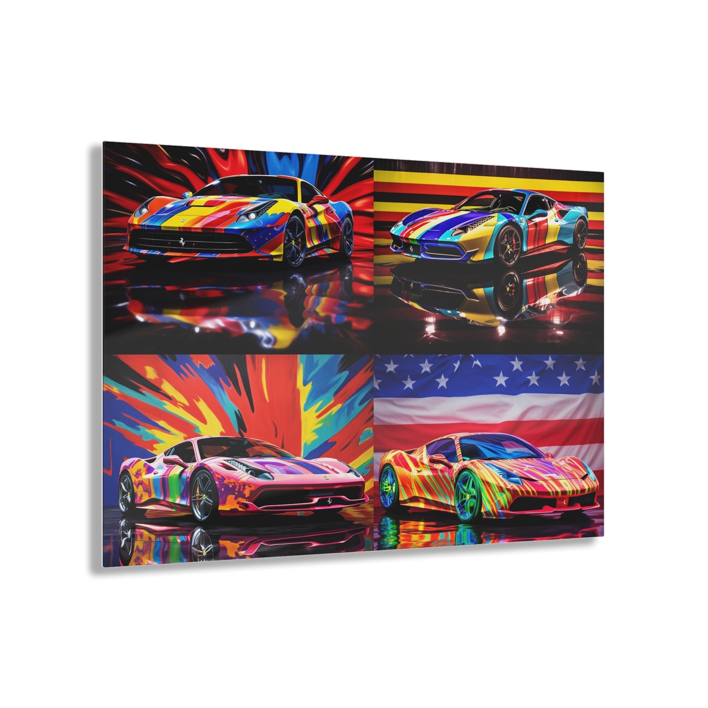 Acrylic Prints Hyper Colorfull Ferrari 5