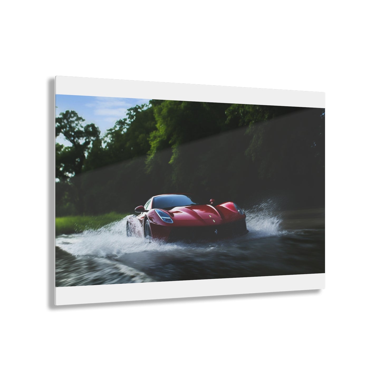 Acrylic Prints Water Ferrari Splash 1