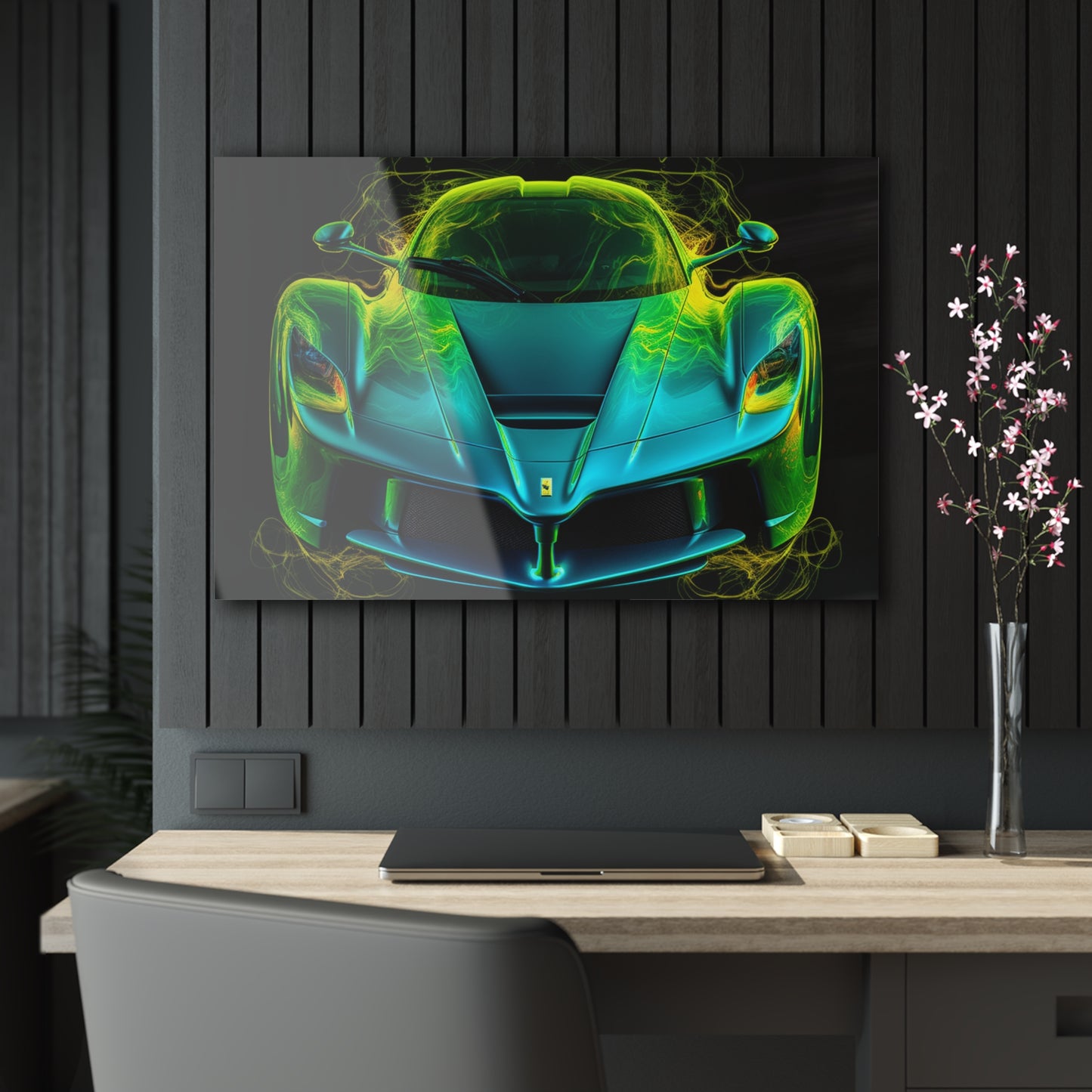 Acrylic Prints Ferrari Neon 2