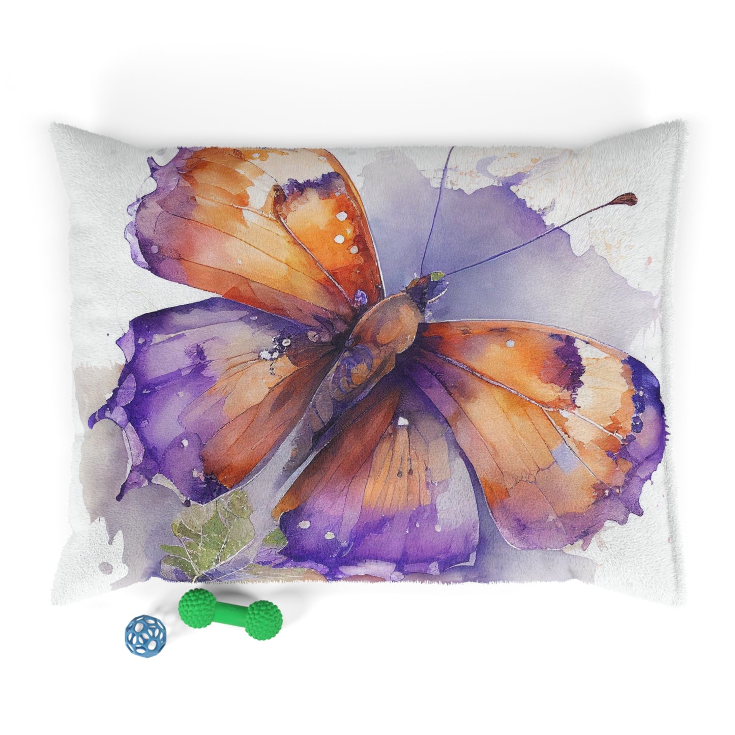 Pet Bed MerlinRose Watercolor Butterfly 2