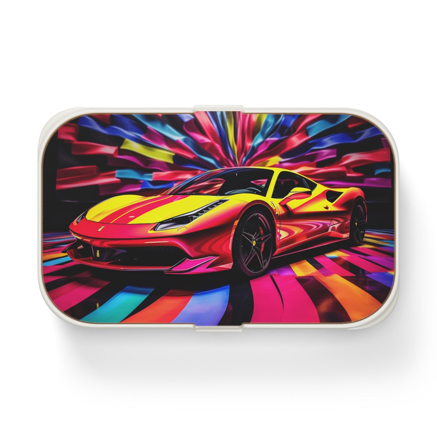 Bento Lunch Box Macro Flag Ferrari 3