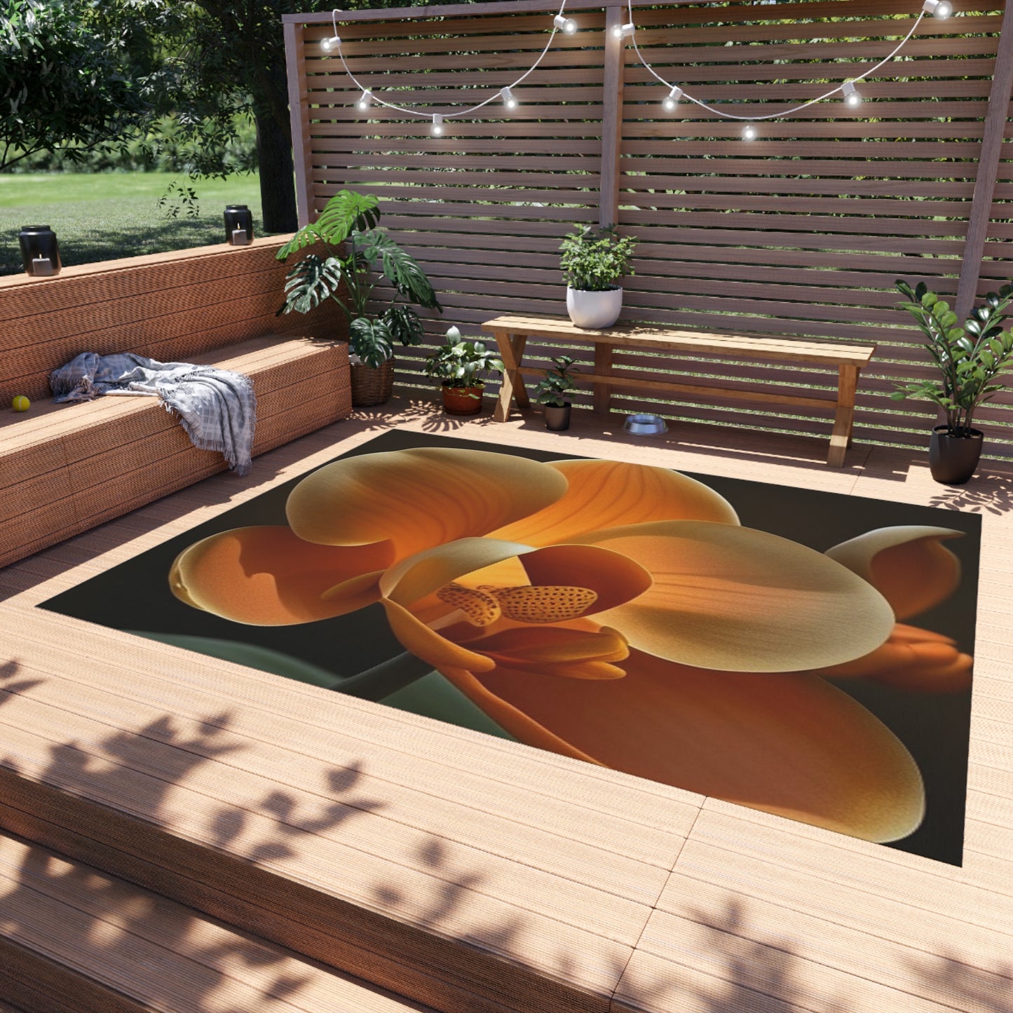 Outdoor Rug  Orange Orchid 4