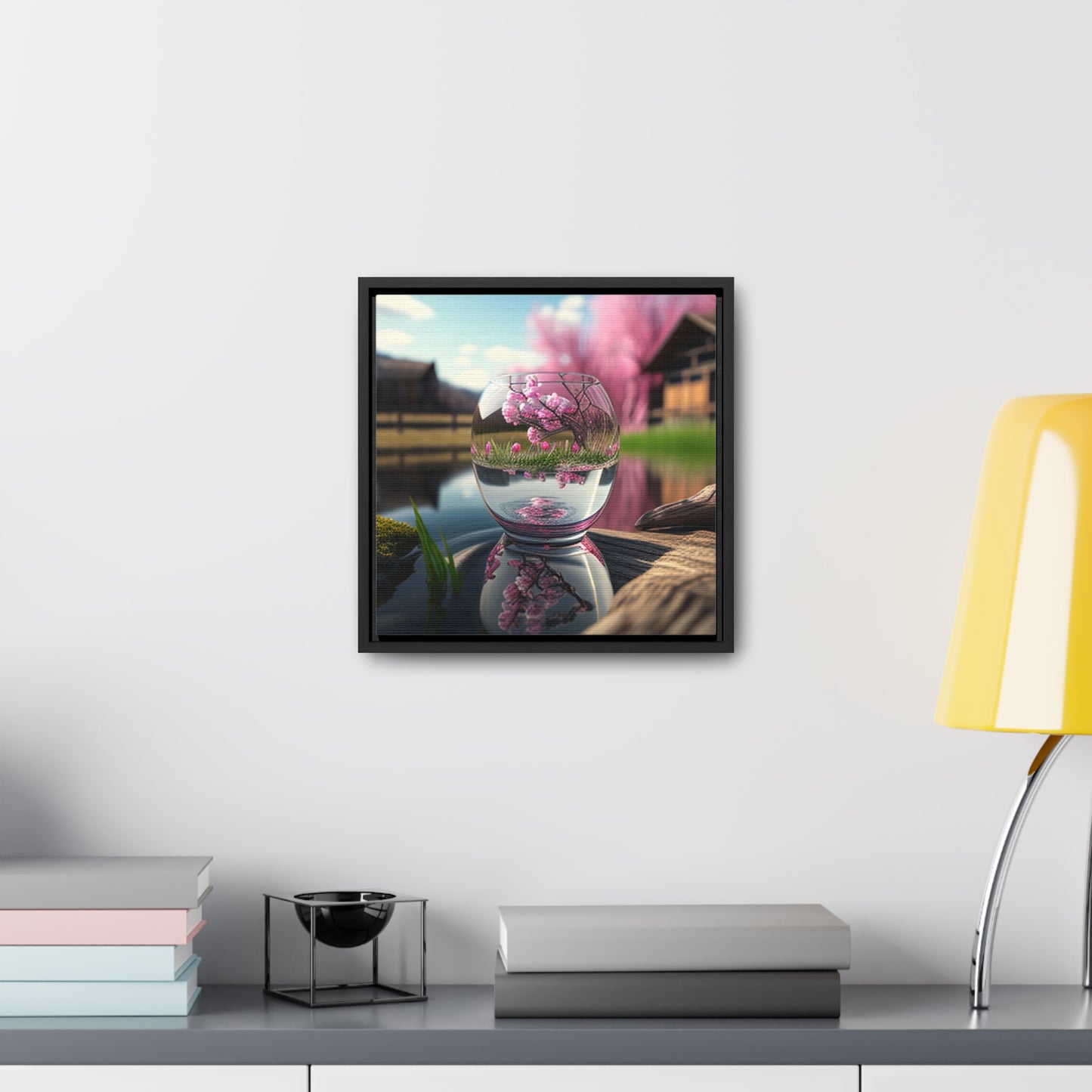 Gallery Canvas Wraps, Square Frame Cherry Blossom 2