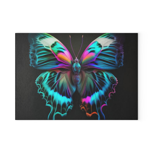 Glass Cutting Board Neon Butterfly Fusion 4