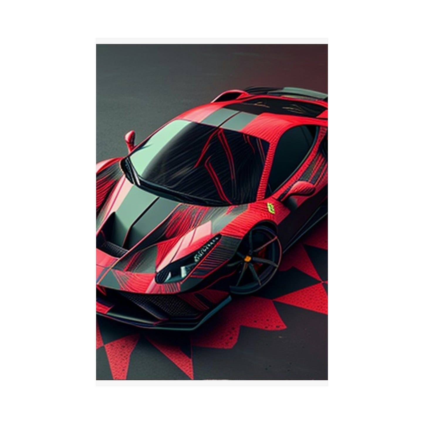 Premium Matte Vertical Posters Ferrari Hyper 2