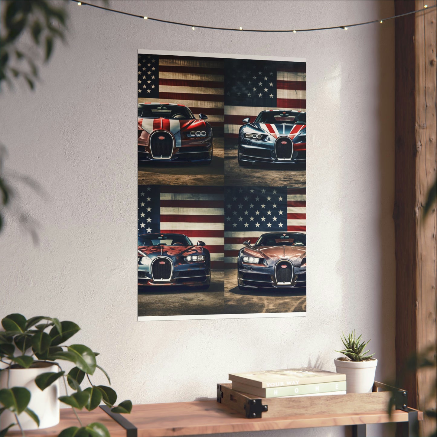 Premium Matte Vertical Posters Bugatti Flag 5