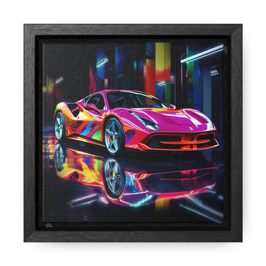 Gallery Canvas Wraps, Square Frame Pink Macro Ferrari 1