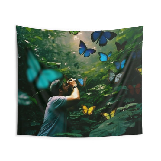 Indoor Wall Tapestries Jungle Butterfly 1