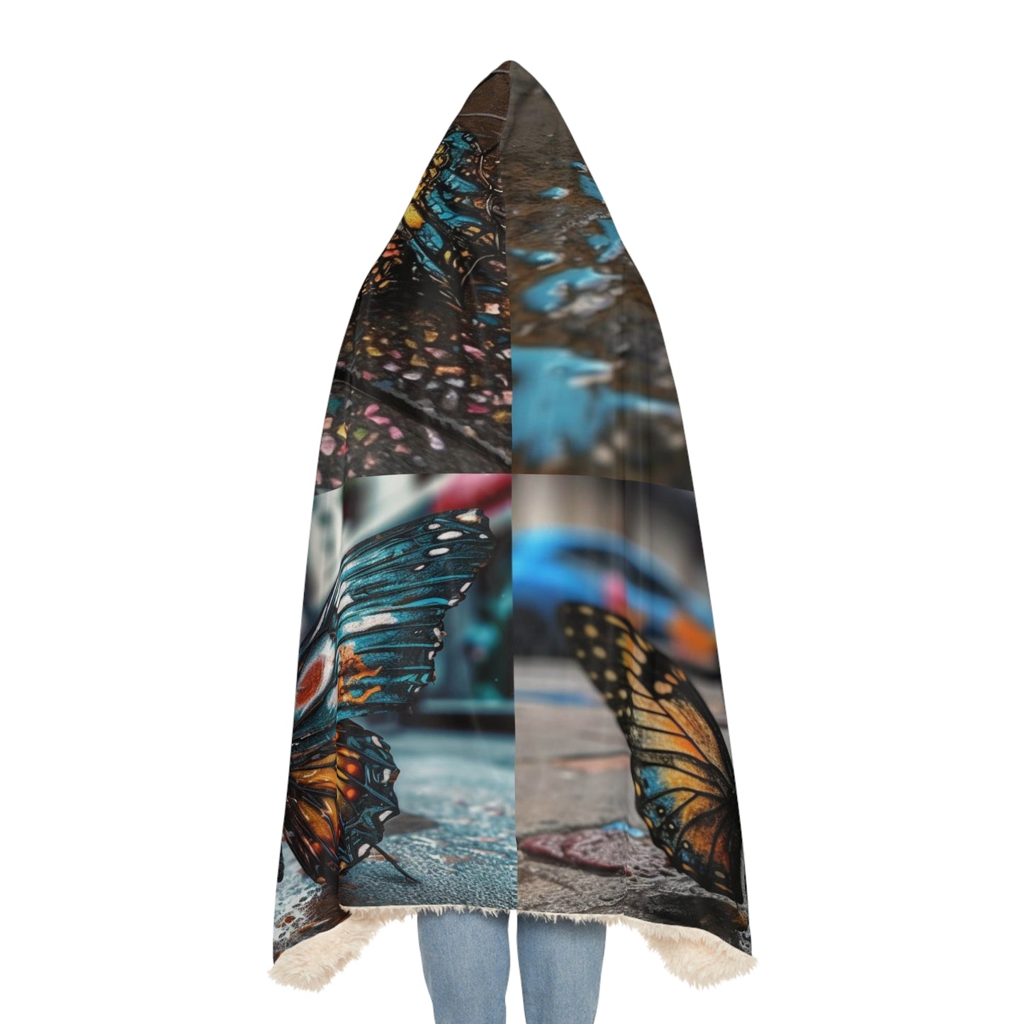 Snuggle Hooded Blanket Water Butterfly Street 5