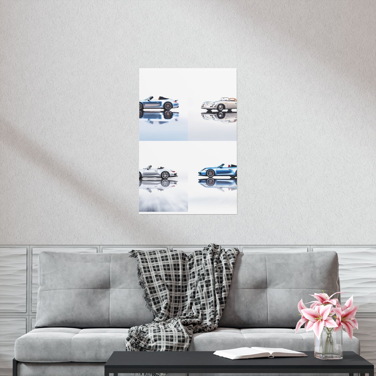 Premium Matte Vertical Posters 911 Speedster on water 5