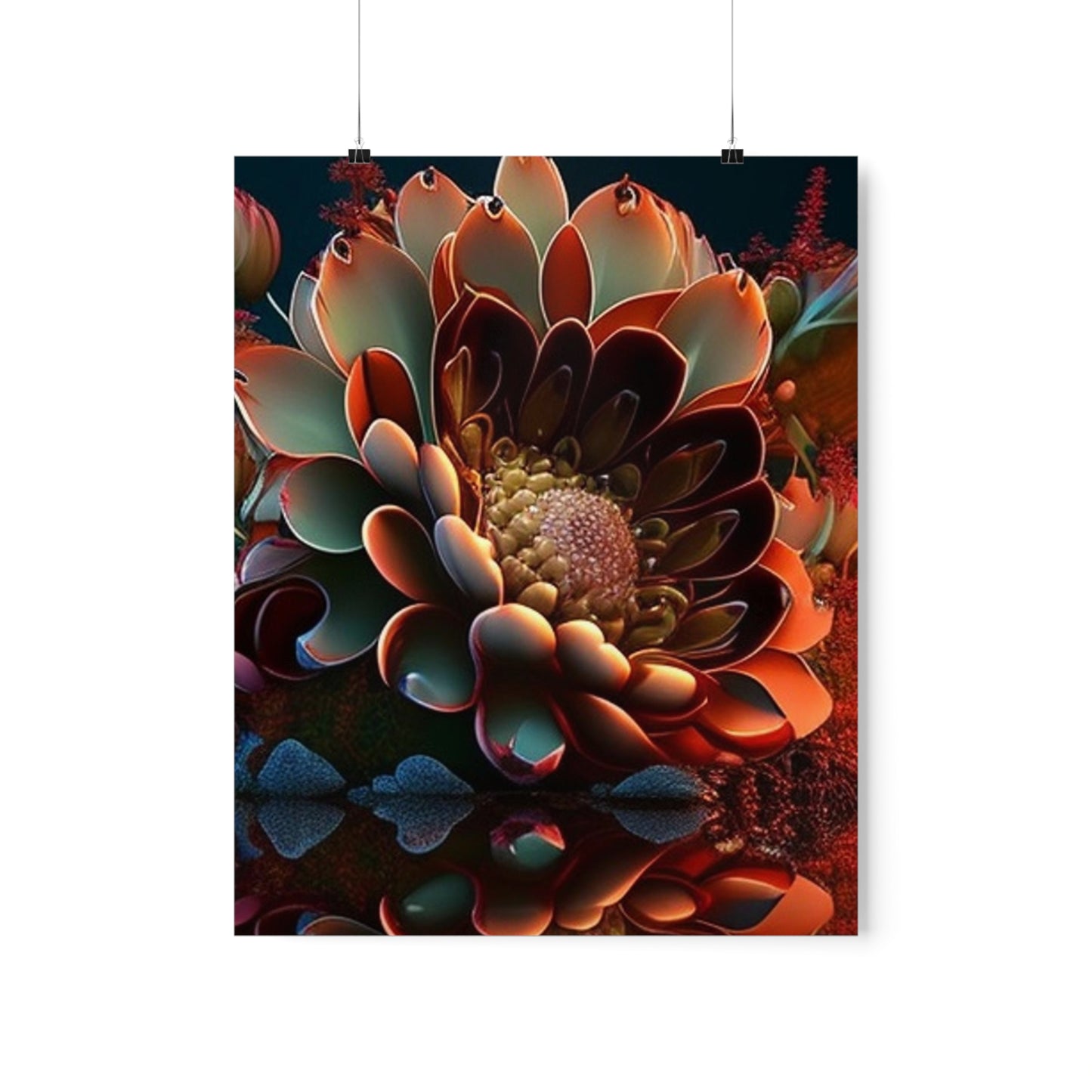 Premium Matte Vertical Posters Flower Arangment 4