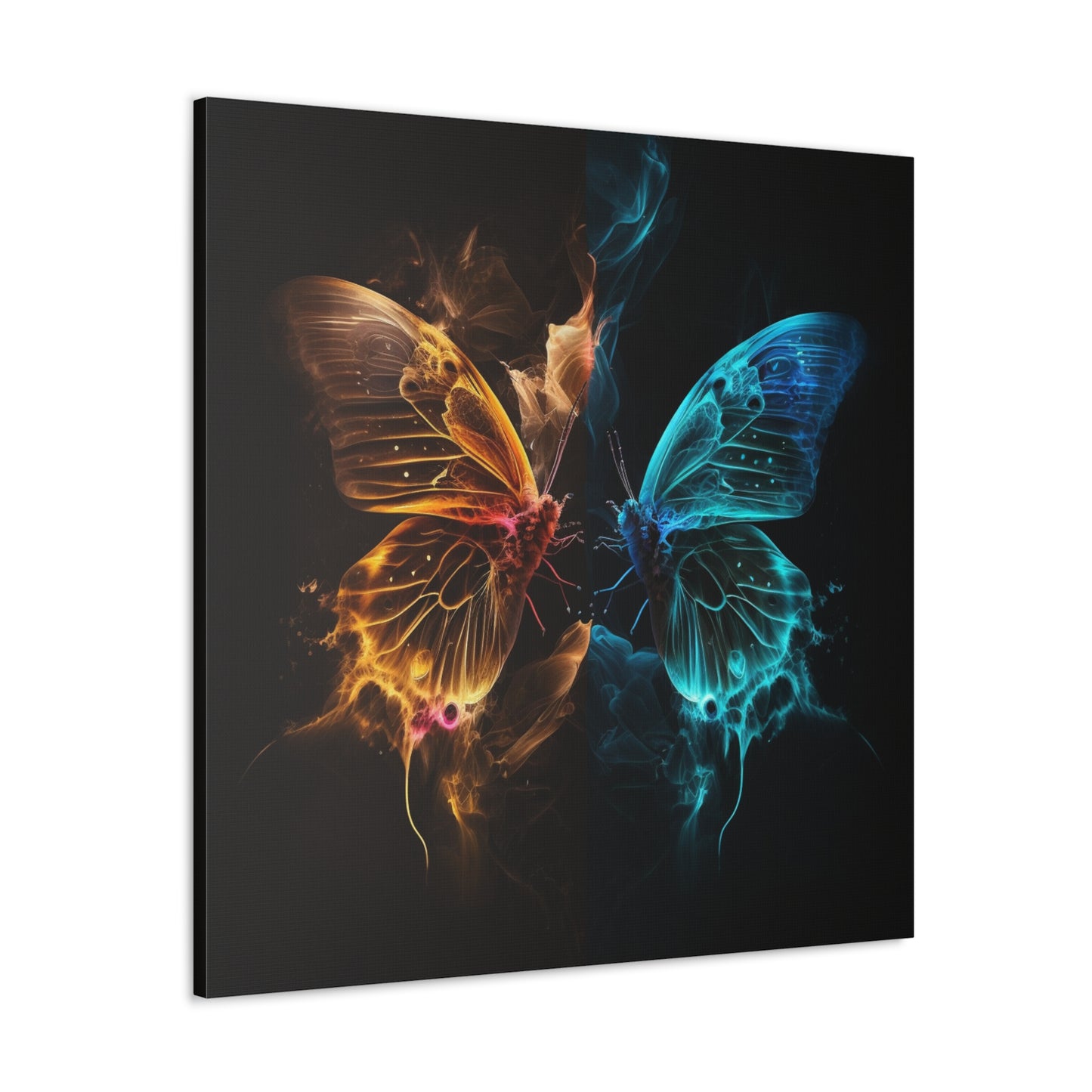 Canvas Gallery Wraps Kiss Neon Butterfly 9