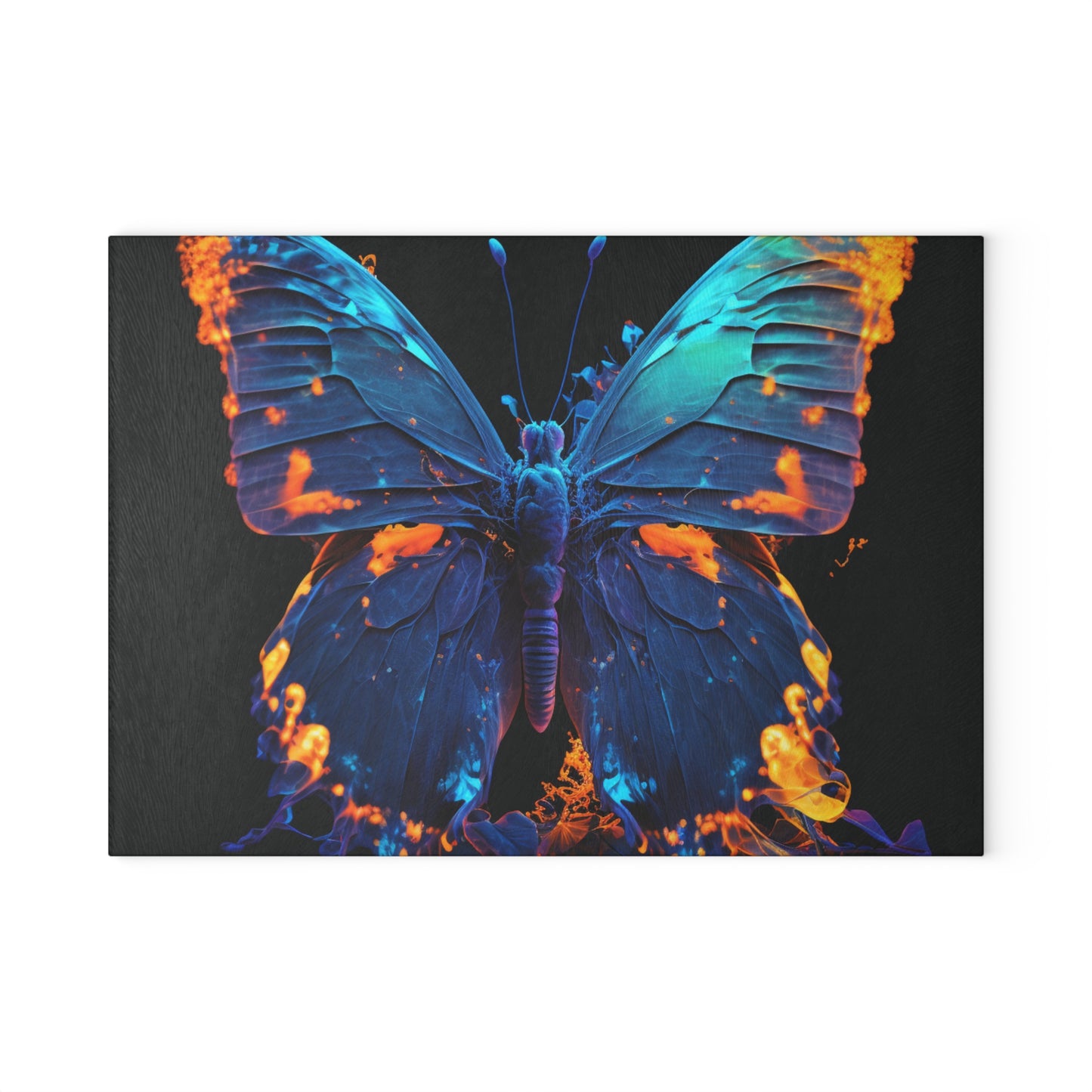 Glass Cutting Board Thermal Butterfly 3