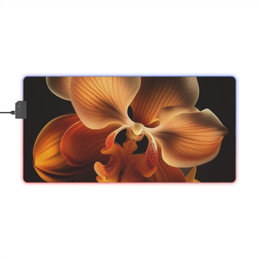 LED Gaming Mouse Pad Orange Orchid 2