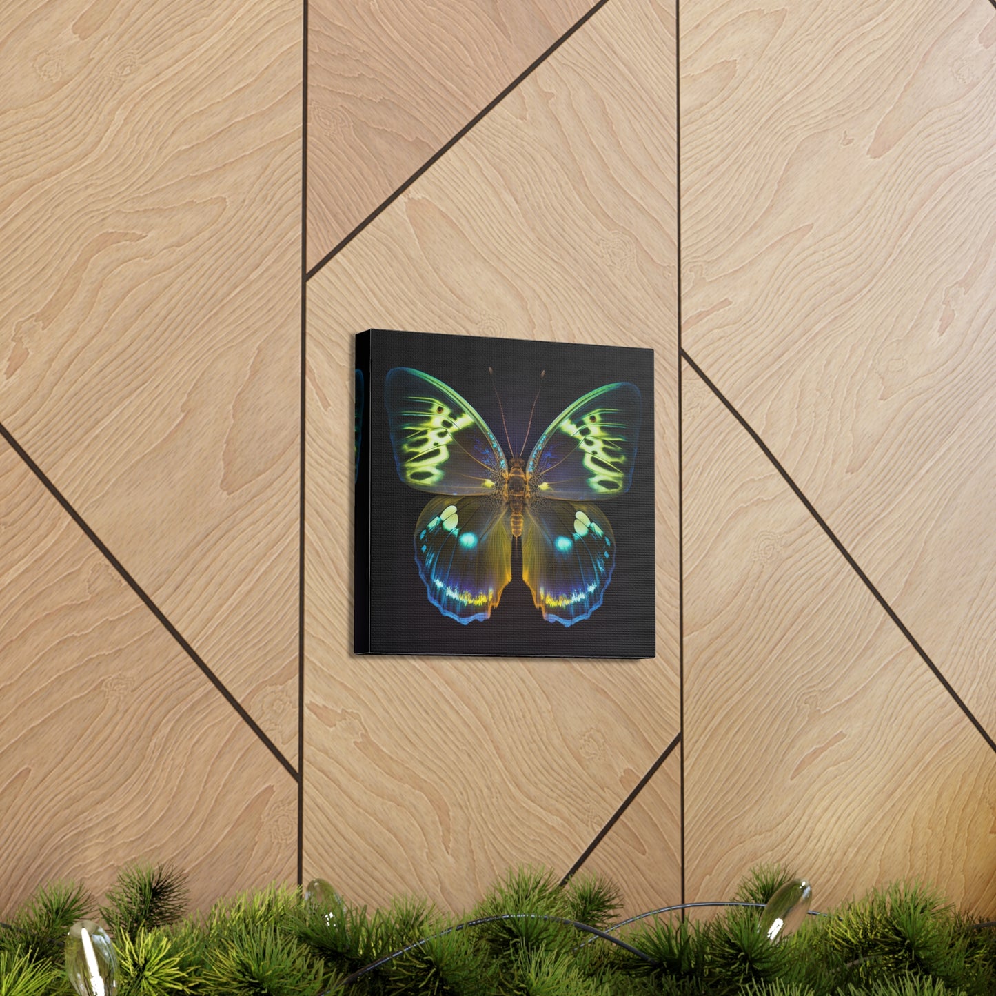 Canvas Gallery Wraps Neon Hue Butterfly 1