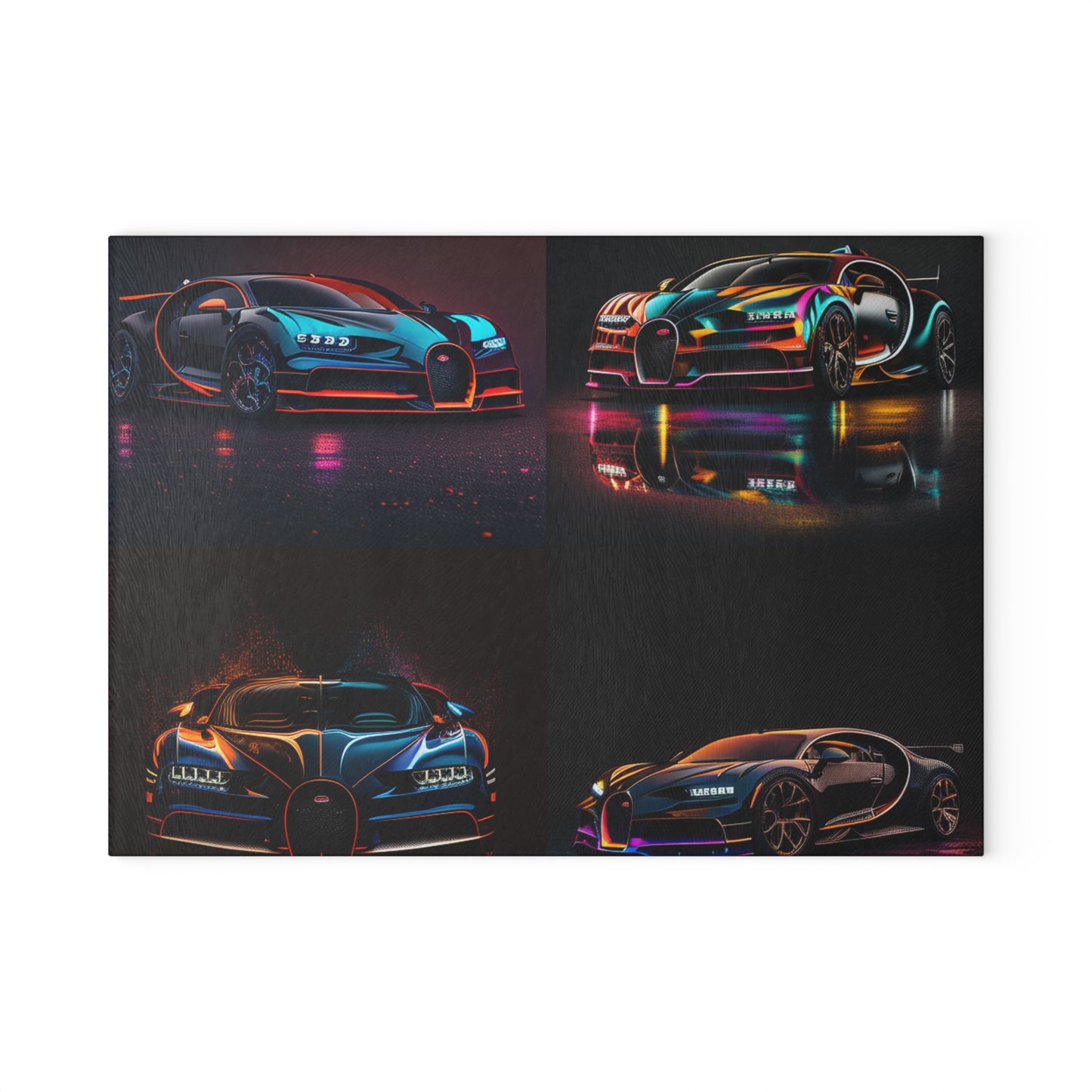 Glass Cutting Board Bugatti Chiron Super 5