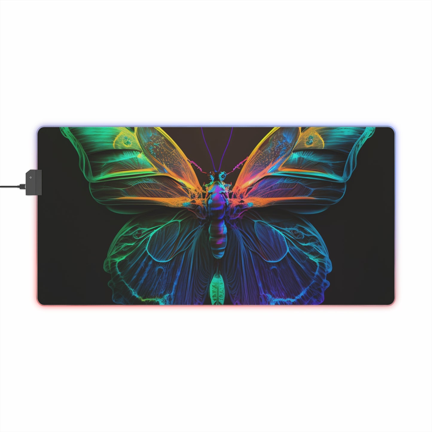 LED Gaming Mouse Pad Raw Hyper Color Butterfly 3