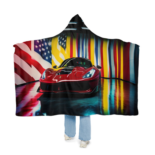 Snuggle Hooded Blanket Macro Flag Ferrari 2